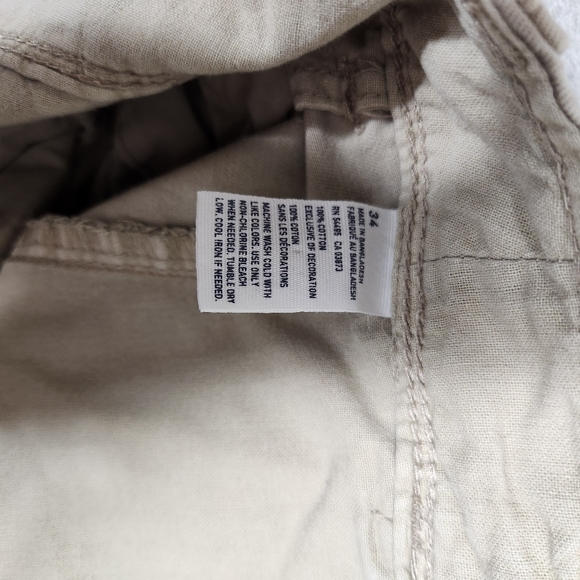 American Eagle mens khaki longboard shorts size 34 excellent used condition - Picture 7 of 9